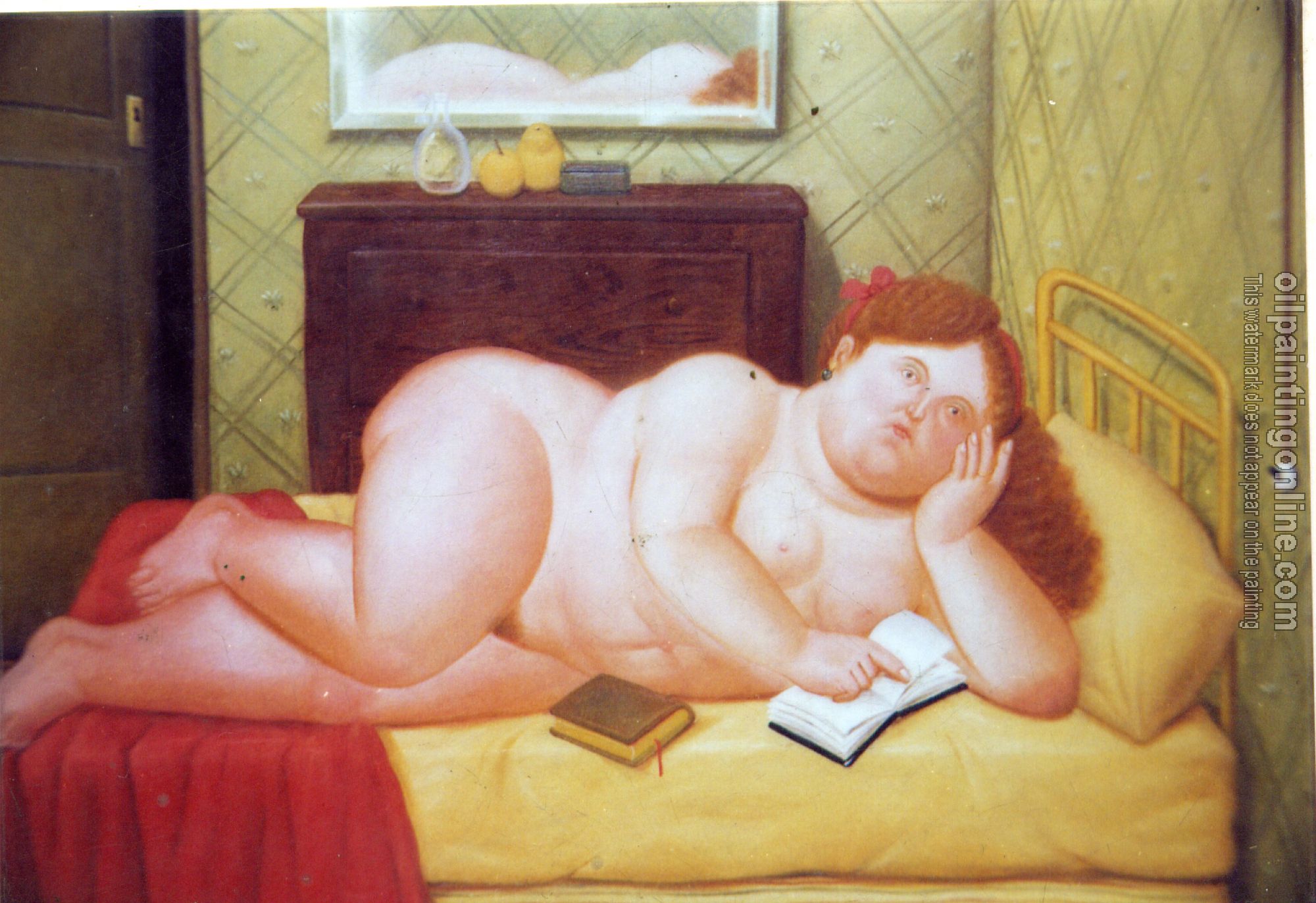 Botero, Fernando - Abstract oil painting.